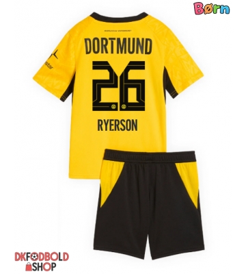 Borussia Dortmund Julian Ryerson #26 Hjemmebanesæt Børn 2026-27 Kort ærmer (+ korte bukser)